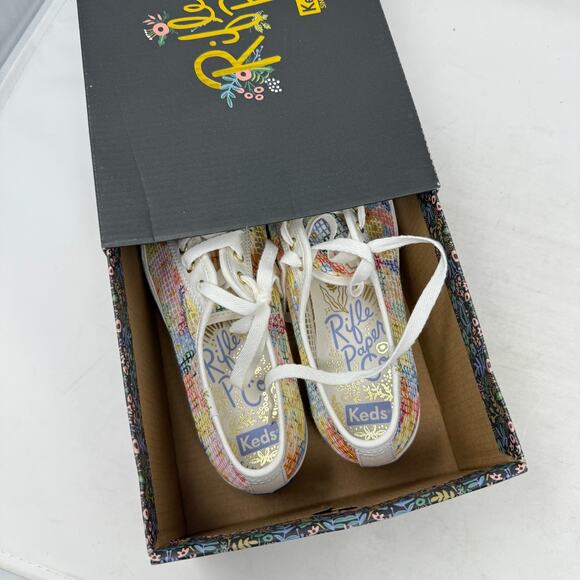 Keds x Rifle Paper Co. Triple Kick Mesh Margaux Floral Platform Sneakers Size 7M - Picture 11 of 13